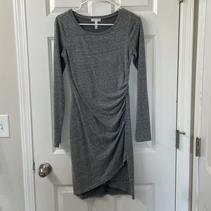 Cotton Fitted Rouched Dress Small